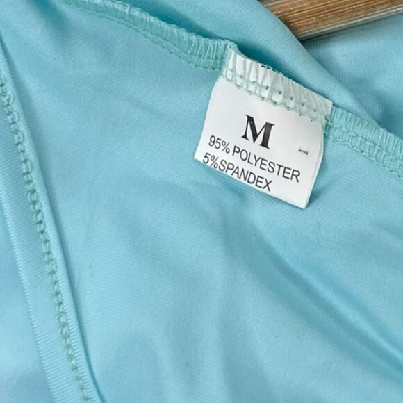 Stylish Blue Halter Romper - Picture 8 of 8